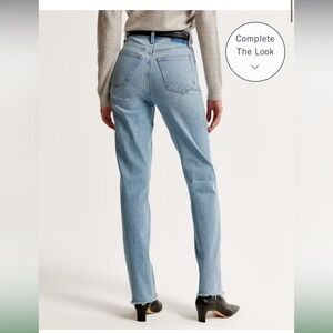 Abercrombie Ultra High rise 90s straight leg jean